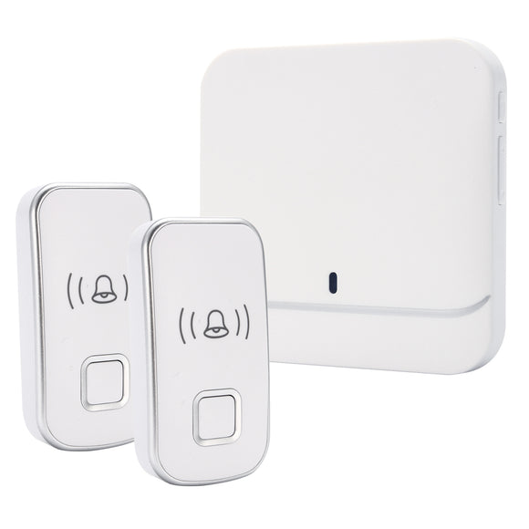 Wireless Doorbell Electric Doorbells US Plug LED Door Bell with 2 Transmitter + 1 Receives