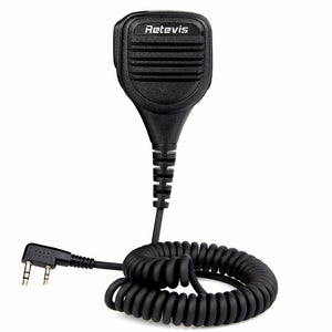 Retevis 2 Pin Remote Speaker Mic for Kenwood Retevis H777 RT3/RT8 TYT Baofeng UV-5R 2 Way Radio