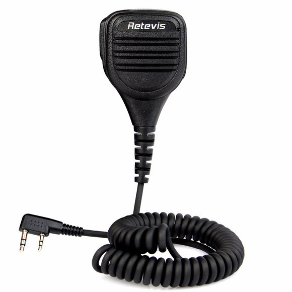 Retevis 2 Pin Remote Speaker Mic for Kenwood Retevis H777 RT3/RT8 TYT Baofeng UV-5R 2 Way Radio