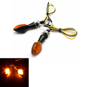 2x Universal Motorcycle LED Turn Indicator Light E-mark 12V