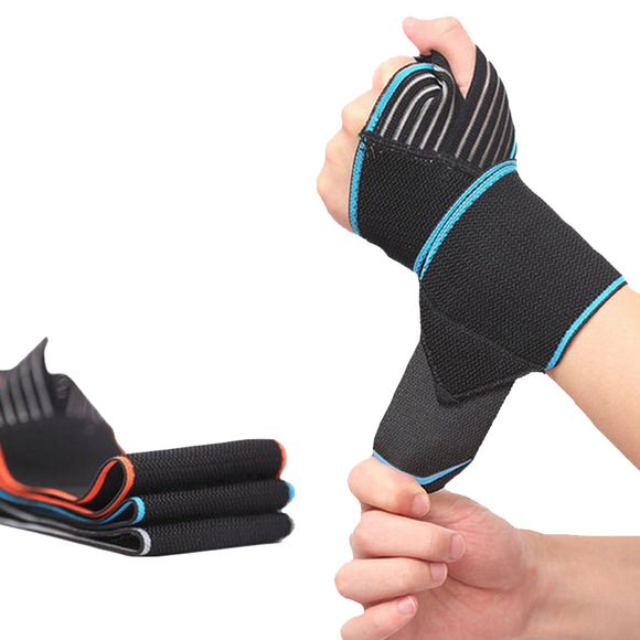 1Pcs Wrist Support Hand Bandage Wristband Weightlifting Bracers Sports Fitness Training Protector