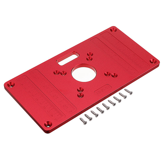 Woodworking 235x120mm Aluminum Alloy Router Table Insert Plate Mounting Base Plate for MAKITA RT0700C WORX