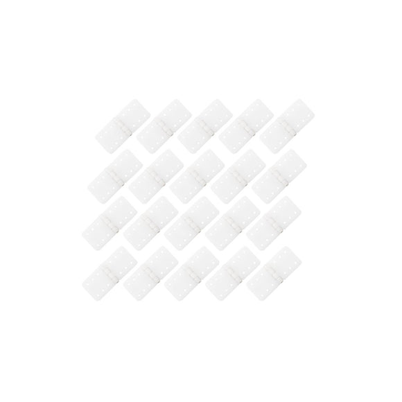 20PCS RJXHOBBY 11x25.5mm Small Pinned Nylon Hinge Replacement Parts For RC Airplane