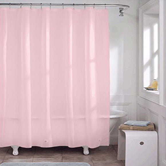 180x180cm Waterproof Shower Curtain Mold Resistant Plain Colour Bath Curtain