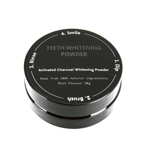 30g Teeth Whitening Powder Activated Coconut Shell Charcoal Menthol Dental Scaling