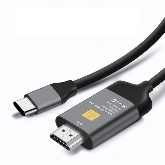 Type C to HDMI Cable 4K60Hz Large Screen High Definition Wire for Computer Mobile to Television Projector