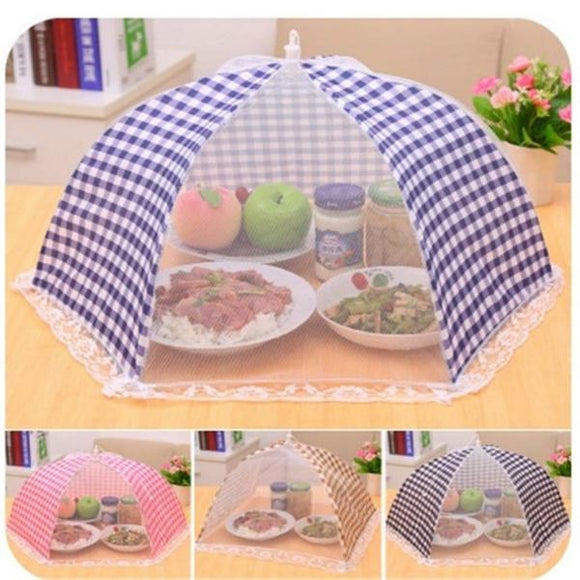 Lace Folding Square Round Fruit Breathable Meat Cover Anti-Fly Mosquito