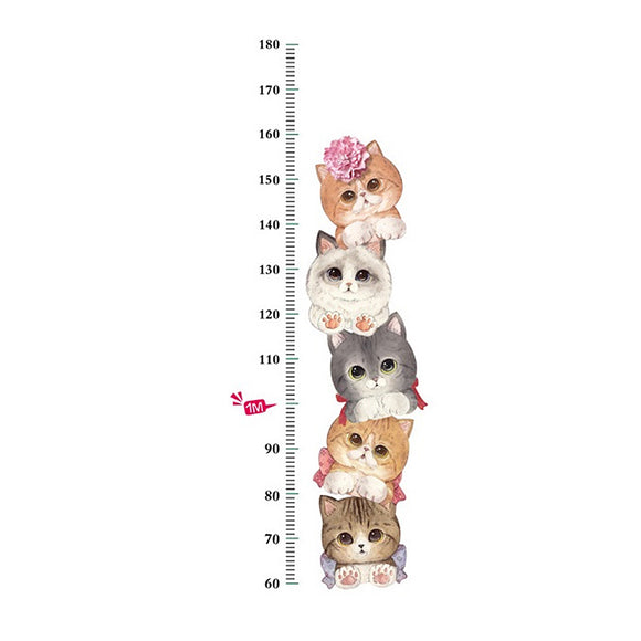 Orff 50cm X 70cm Tattoo Accessories PVC Home Cat Height Sticker Healthy Life For Kids