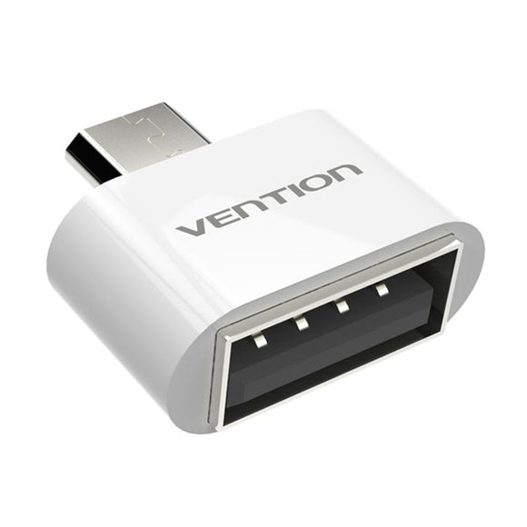 Vention VAS-A07-B000 Micro USB To USB OTG Adapter 2.0 Converter Black/White