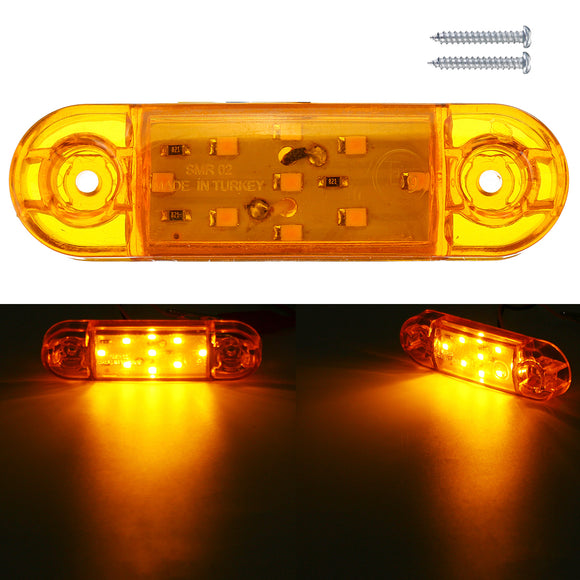 1PC 9 LED Front Side Marker Light Indicator Rear Lamp Truck Trailer Lorry