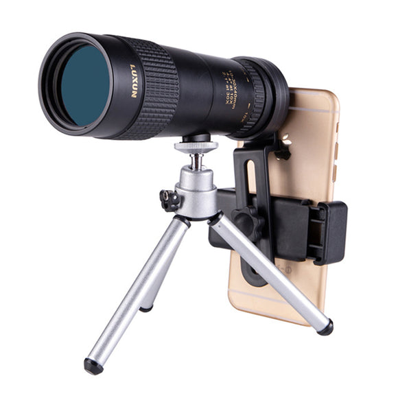 IPRee10-30X40 Zoom Monocular HD Optic BAK4 Day Night Vision Telescope+Phone Holder+Tripod