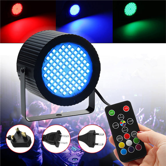 20W 88 LED RGB Sound Control Dimmable Stage Light Laser Projector Lamp with Remote Control