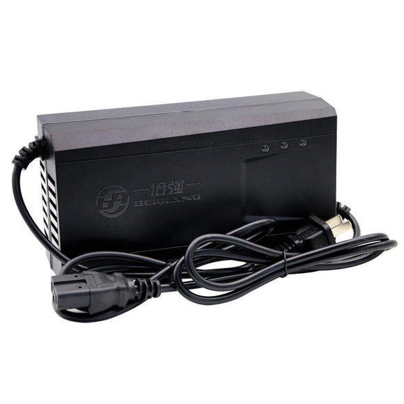 48V 20ah Motorcycle Automatic Lead Acid Battery Charger With Fan and Light Display Double Air Outlet