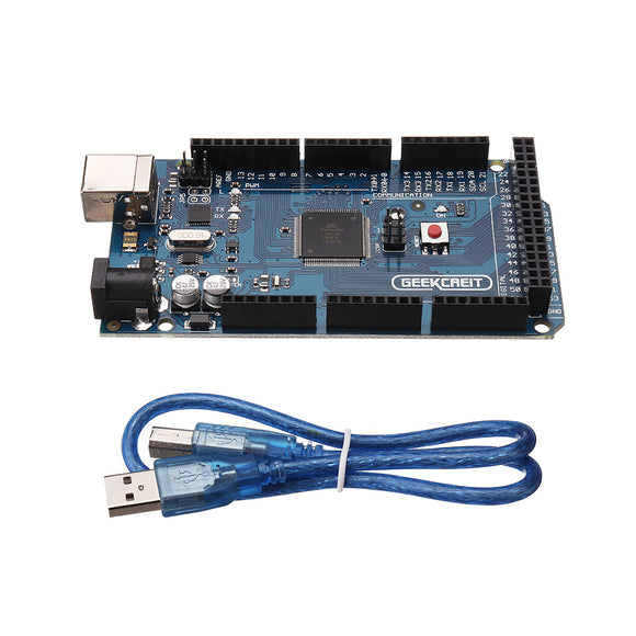 5Pcs Geekcreit MEGA 2560 R3 ATmega2560-16AU MEGA2560 Development Board With USB Cable For Arduino