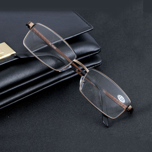 Aluminum Alloy Reading Glasses Resin Lens Presbyopic Glasses