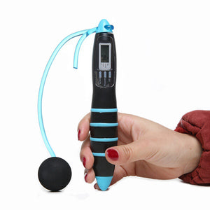 Digital Cordless Skipping Jump Rope Calorie Timer LCD Jumping Rope
