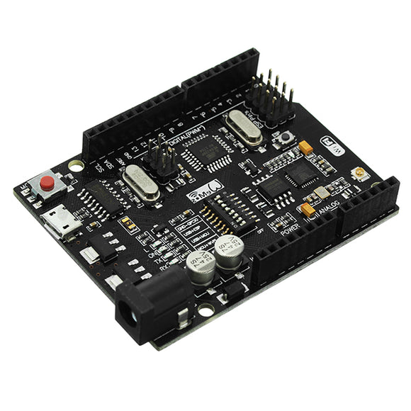 Wemos UNO+WiFi R3 ATmega328P+ESP8266 Module 32Mb Memory USB-TTL CH340G Compatible For Arduino Uno