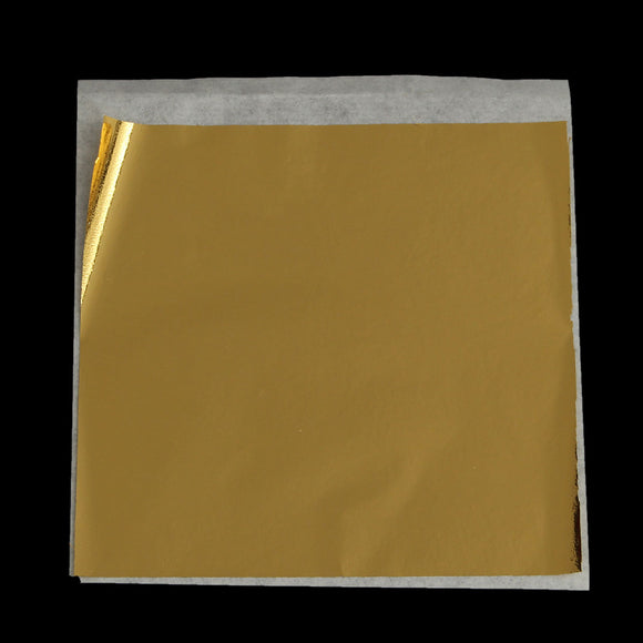 100pcs 9.5x8.5cm Gold Foil Paper Gold Leaf Foil Sheets