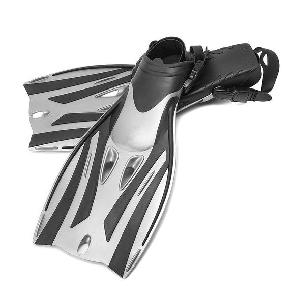 1 Pair Adjustable Swim Fins Flippers Snorkel Training Diving