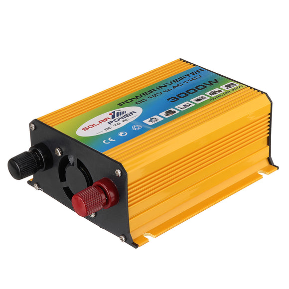 1200W Peak Car Power Inverter DC 12V To AC 110V 60Hz Converter Modified Sine Wave Mufti-Protection with Dual USB Ports