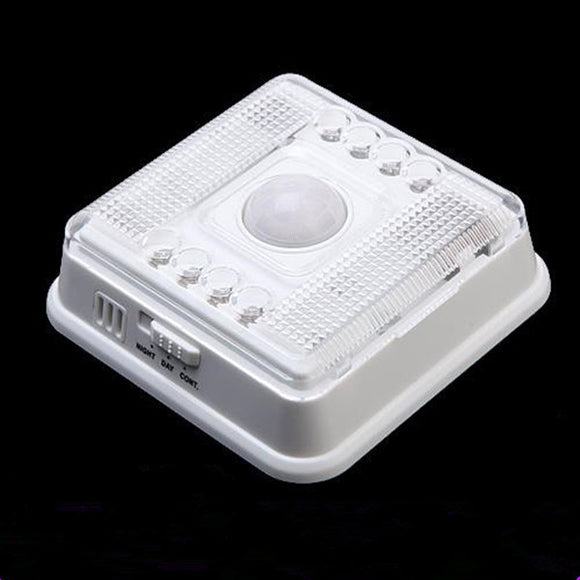 Auto 8 LED Light PIR Sensor Motion Detector Wireless Infrared Indoor Light