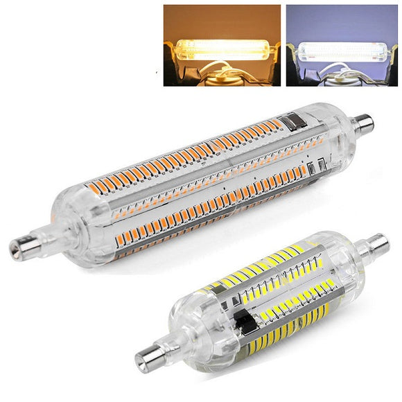 R7S 118mm 8W 228 SMD 3014 LED Silicone Warm White White Light Lamp Bulb AC 220V