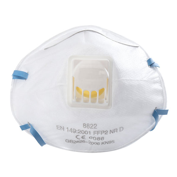 10pcs Disposable FFP2 Comfort Valved Dust Mask PM2.5 Breath Protective Respirator