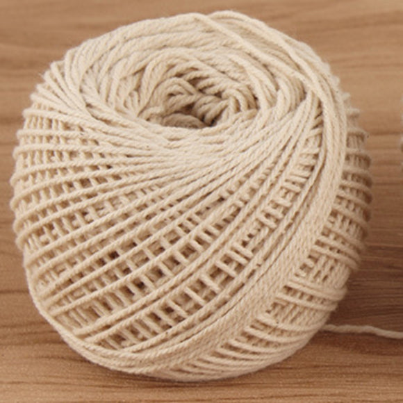 100M Natural Cotton String Clip Twisted Cord Craft Macrame 1mm Stringcotton
