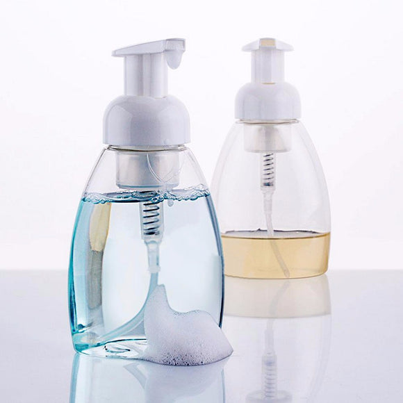 300ml Foaming Bottle Fine Shampoo Lotion Refillable Bottles Foam Pump Soap Dispenser