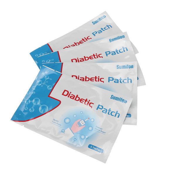 6PCS/Set Diabetic Patches Herbal Cure Lower Blood Sugar Balance Glucose Treatment Plaster