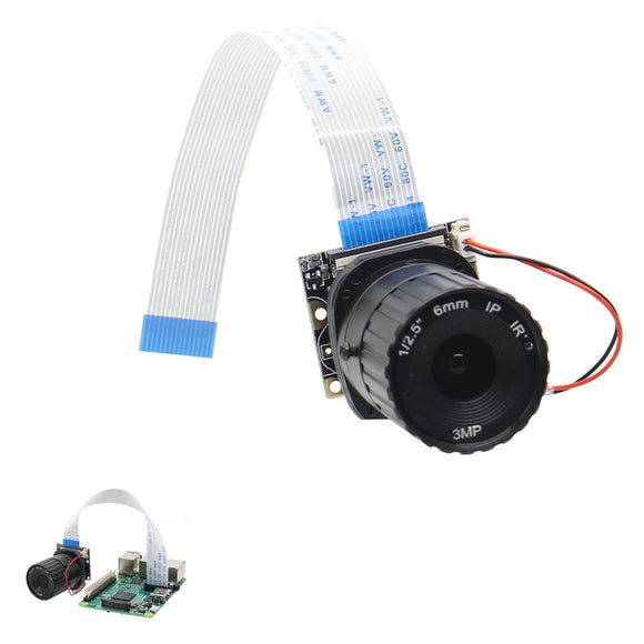 6mm Focal Length Night Vision 5MP NoIR Camera Board With IR-CUT For Raspberry Pi