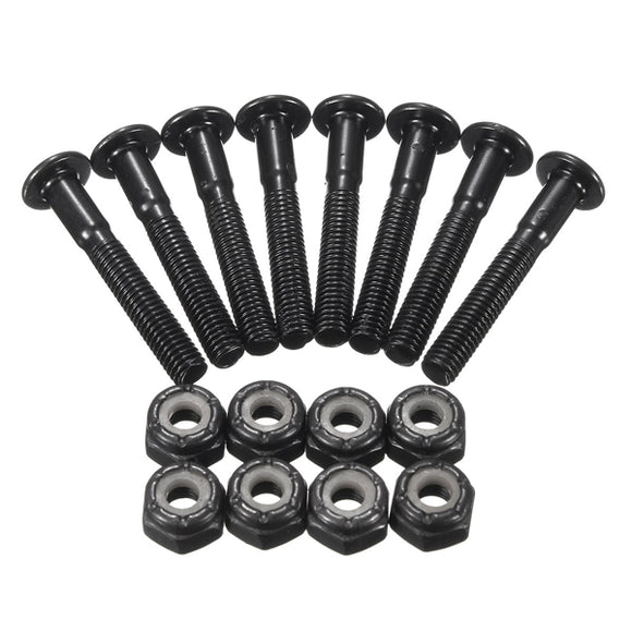 8Pcs 35mm Black Hardware Screws Bolts Replacement Parts
