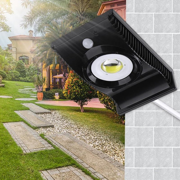 Solar COB LED PIR Motion Sensor Street Light Outdoor Waterproof Garden Pathway Security Road Lamp