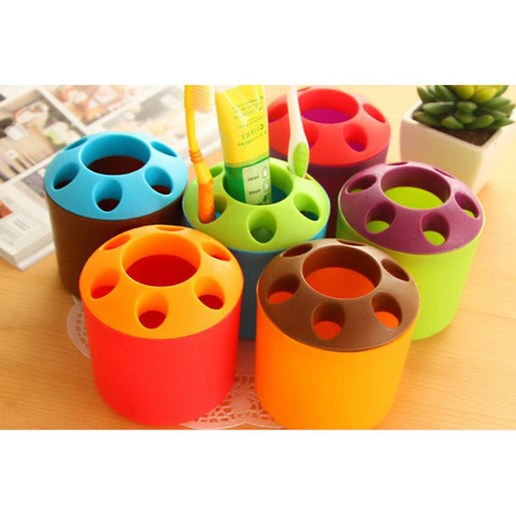 Creative Multifunctional Toothbrush Rack Toothpaste Storage Baskets Toothbrush Storage Baskets