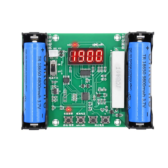 XH-M240 Battery Capacity Tester mAh mWh for 18650 Lithium Battery Digital Measurement Lithium Battery Power Detector Tester Voltmeter