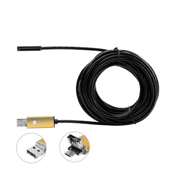 A99 6LED 5.5mm Lens Android & PC Waterproof Inspection Borescope Tube Wired Camera