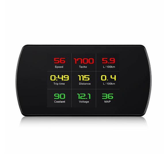 WiiYii P12 Multi Functions Car HUD Head Up Display Over Speed Alarm Projector Speedometers