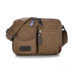 Men Canvas Casual Messenger Multifunctional Outdoor Shoulder Bag