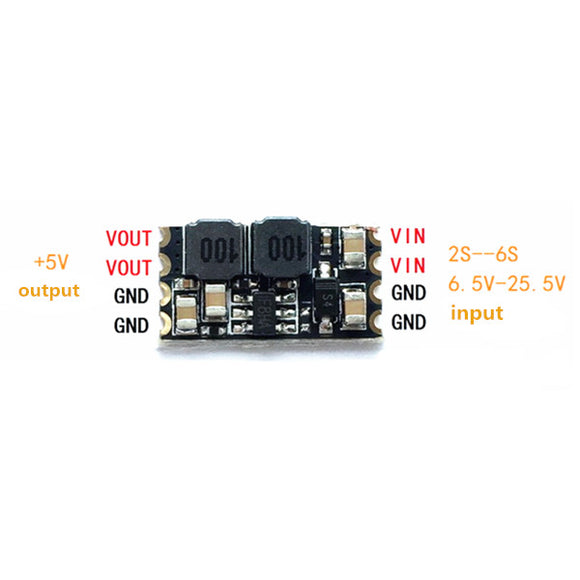 Micro DC-DC Converter Step Down Module BEC 6.5V~25.5V Input 1A Output Current for FPV RC Drone
