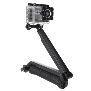 3-Way Tripod Stand Handle Rod Self for GoPro Hero4/3 SJCAM SJ4000 SJ5000 SJ5000X M10 X1000  Xiaomi yi Camera