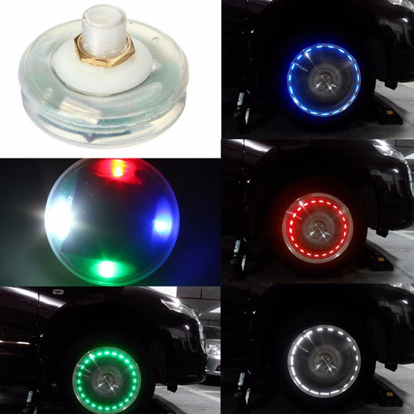 13 Mode Solar Energy LED Motorcycle Car Auto Flash Wheel Tire Valve Cap Neon Light Lamp