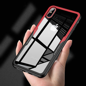 Bakeey Protective Case for iPhone XS Max Clear Tempered Glass Back Cover TPU Frame