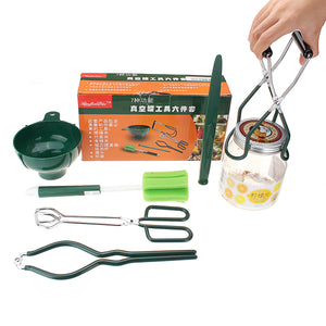 6Piece Vacuum Glass Canning Tools Lift Tank Cover Clamp Food Preserving