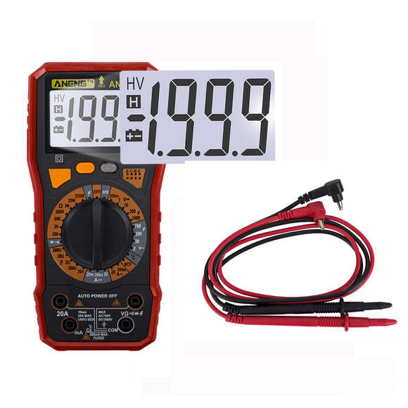 ANENG AN819C Digital Multimeter LCD AC/DC Ammeter Resistance Capacitance Tester