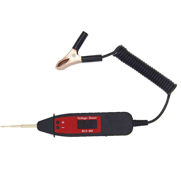 Wire Automotive Digital LCD Voltage Pen Probe Detector Tester with LED Light for Automotive Testing Tools