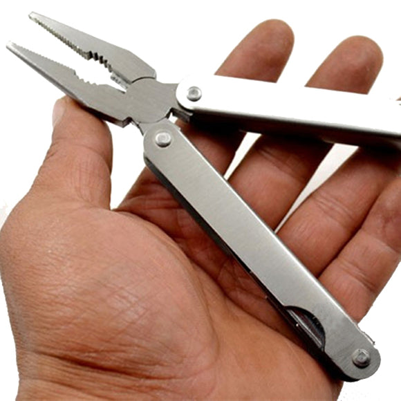 12 in1 Stainless Steel 157mm Fishing Pliers Multifunction Folding Knife Screwdriver Opener Tools