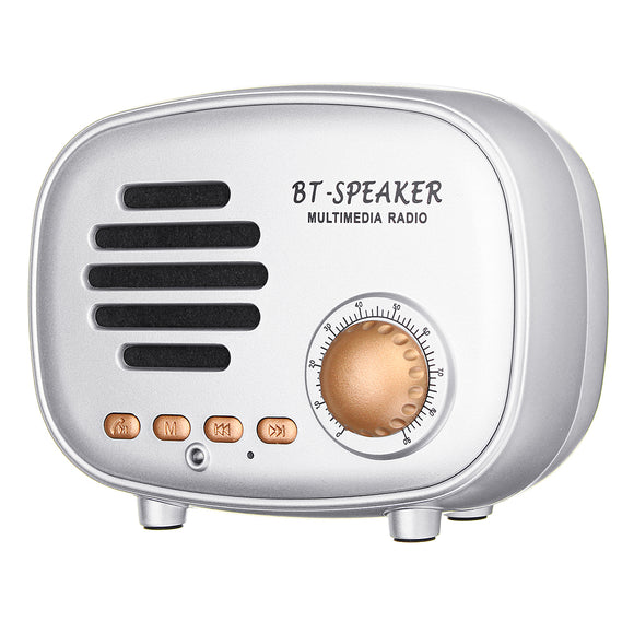 Q108 Mini Radio Bluetooth Speaker Portable Wireless Subwoofer Soundbar For Phone With FM Radio