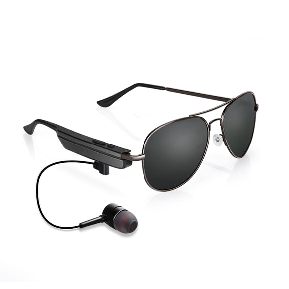 KCASA Smart bluetooth Glasses USB Earphone UV400 Sunglasses for Phone Call Music