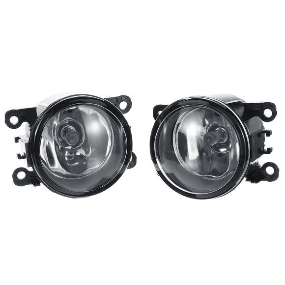 Car Front Bumper Fog Lights with H11 Halogen Lamps Pair for Dacia Duster Sandero Logan 2004-2015