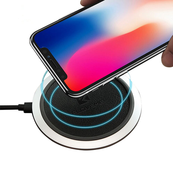 FLOVEME 10W Qi Wireless Charger With LED Light For iPhoneX 8Plus Samsung S8 S7 Edge Note 8